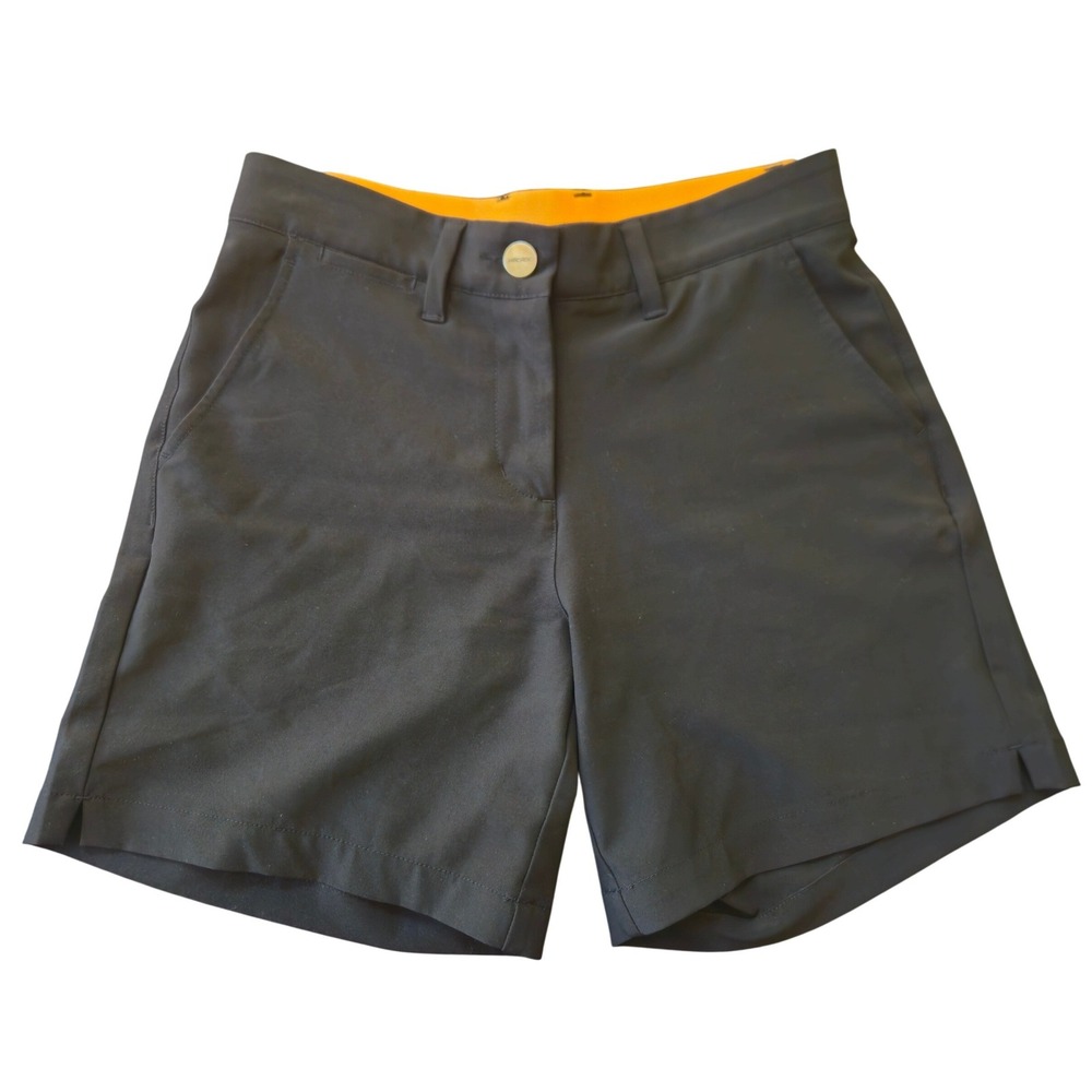 Macade Golf Womens Black Slim Fit Performance Shorts Size 34R Stretch Tech